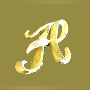 Vintage Mamselle Letter H Brooch